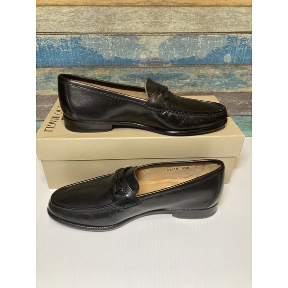 Bruno Magli Men’s Desi 82010 sz 8.5 M Dress Shoes Black Leather Made In Italy main image 6